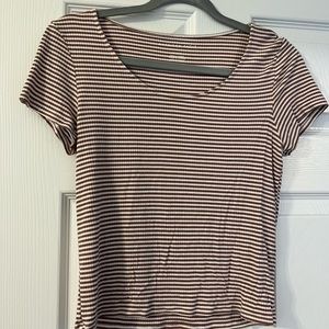 American eagle striped shirt size medium